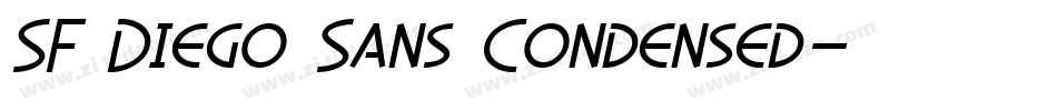 SF Diego Sans Condensed字体转换